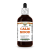 Calm Mood Alcohol-FREE Herbal Liquid Extract, Lemon Balm Dried Leaf, Valerian Dried Root, Saint John's Wort Dried Herb Glycerite 4 Oz