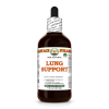 Lung Support Alcohol-FREE Herbal Liquid Extract, Elecampane, Horehound, Ginger, Pleurisy root Glycerite 4 Oz