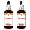 Serenity Liquid Extract, Brahmi Herb, Valerian Root, Passionflower Leaf Tincture 2x2 Oz