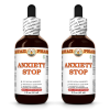Anxiety Stop Liquid Extract, Valerian Dried Root, Passion Flower Dried Leaf Tincture 2x2 Oz
