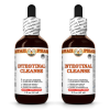 Intestinal Cleanse Liquid Extract, Cranberry, Garlic, Black Walnut, Papaya, Pau D'Arco, Pumpkin Tincture Herbal Supplement 2x2 Oz