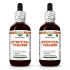 Intestinal Cleanse Alcohol-FREE Herbal Liquid Extract, Cranberry, Garlic, Black Walnut, Papaya, Pau D'Arco, Pumpkin Glycerite 2x2 Oz
