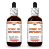 Tonic of Emperor Liquid Extract, Organic Dried Shiitake, Maitake, Cordyceps, Reishi Mushrooms Tincture 2x2 Oz