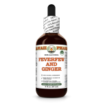 Feverfew And Ginger Alcohol-FREE Herbal Liquid Extract, Feverfew herb, Ginger root Glycerite