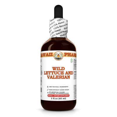 Wild Lettuce And Valerian Liquid Extract, Wild Lettuce herb, Valerian root Tincture Herbal Supplement