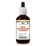 Wild Lettuce And Valerian Alcohol-FREE Herbal Liquid Extract, Wild Lettuce herb, Valerian root Glycerite