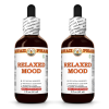 Relaxed Mood Liquid Extract, Lemon Balm, St. John's Wort, Hawthorn, Oat, Skullcap Herbal Supplement 2x2 Oz