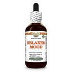 Relaxed Mood Alcohol-FREE Herbal Liquid Extract, Lemon Balm Herb, St. John's Wort Tops, Hawthorn Berry, Oat tops and Skullcap Herb Glycerite