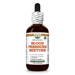 Blood Pressure Mixture Alcohol-FREE Herbal Liquid Extract, Hawthorn berry, Motherwort herb, Marshmallow leaf, Flax seed Glycerite