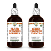 Blood Pressure Formula Alcohol-FREE Herbal Liquid Extract, Hibiscus flower, Reishi mushroom, Garlic bulb Glycerite 2x4 Oz