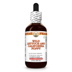 Wild Lettuce & California Poppy Tincture, ORGANIC Wild Lettuce herb and California Poppy above-ground parts Liquid Extract