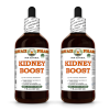 Kidney Boost Alcohol-FREE Herbal Liquid Extract, Dandelion, Chanca Piedra, Horsetail, Uva Ursi, Usnea, Cranberry Glycerite 2x4 Oz