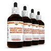 California Poppy and Hawthorn, California Poppy Aerial Parts, Hawthorn Leaf and Flower Tincture 4x4 Oz