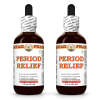 Period Relief Liquid Extract, Vitex, Wild Yam, Alfalfa Herbal Supplement 2x2 Oz
