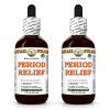 Period Relief Alcohol-FREE Herbal Liquid Extract, Period Relief Vitex, Wild Yam, Alfalfa Glycerite 2x2 Oz