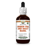 Green Tea and Holy Basil Alcohol-FREE Herbal Liquid Extract, Green Tea Dried Leaf, Holy Basil Dried Herb Glycerite