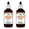 Green Tea and Holy Basil Alcohol-FREE Herbal Liquid Extract, Green Tea Dried Leaf, Holy Basil Dried Herb Glycerite 2x4 Oz