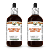 Bronchial Support Alcohol-FREE Herbal Liquid Extract, Echinacea Dried Root, Garlic Dried Bulb, Umckaloabo Dried Root Glycerite 2x4 Oz