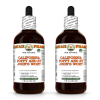 California Poppy and St John's Wort Alcohol-FREE Herbal Liquid Extract, Organic California Poppy and St John's Wort Glycerite 2x4 Oz