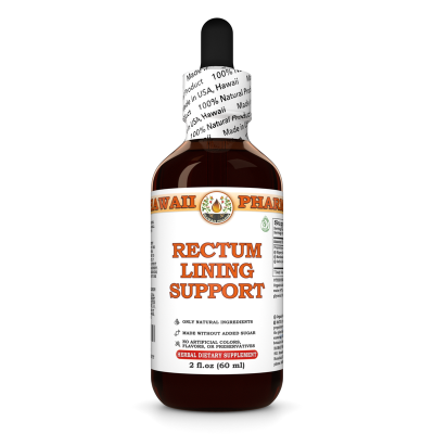 Rectum Lining Support Liquid Extract, Slippery Elm Dried Bark, Marshmallow Dried Root, Garlic Dried Bulb Tincture