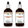 Gastrointestinal Formula Alcohol-FREE Herbal Liquid Extract, Slippery Elm Dried Bark, Marshmallow Dried Root, Turmeric Dried Root Glycerite 2x4 Oz