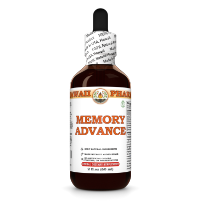 Memory Advance Liquid Extract, Ginkgo, Sage, Brahmi, Yerba Mate, Schisandra, Turmeric, Rosemary Tincture Herbal Supplement