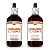 Memory Advance Liquid Extract, Ginkgo, Sage, Brahmi, Yerba Mate, Schisandra, Turmeric, Rosemary Tincture Herbal Supplement 2x4 Oz