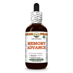 Memory Advance Alcohol-FREE Herbal Liquid Extract, Ginkgo, Sage, Brahmi, Yerba Mate, Schisandra, Turmeric, Rosemary Glycerite