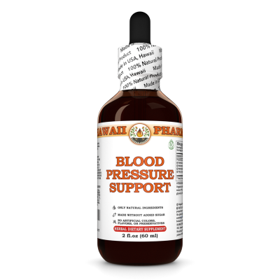Blood Pressure Support Liquid Extract, Hawthorn Dried Leaf and Flower, Motherwort Dried Herb, Marshmallow Dried Herb, Flax Seed
