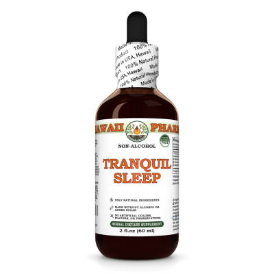 Tranquil Sleep Alcohol-FREE Herbal Liquid Extract, Rhodiola Dried Root, Valerian Dried Root, Chamomile Dried Flower Glycerite