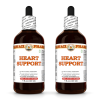 Heart Support Liquid Extract, Reishi (Ganoderma Lucidum) Dried Mushroom, Garlic (Allium Sativum) Dried Bulb Tincture 2x4 Oz