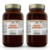 Heart Support Alcohol-FREE Herbal Liquid Extract, Reishi Dried Mushroom, Garlic Dried Bulb Glycerite 2x32 Oz