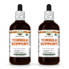 Tonsils Support Alcohol-FREE Herbal Liquid Extract, Hawthorn Dried Flower, Kudzu Dried Root, Arjuna Dried Root Glycerite 2x4 Oz