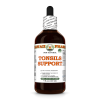 Tonsils Support Alcohol-FREE Herbal Liquid Extract, Hawthorn Dried Flower, Kudzu Dried Root, Arjuna Dried Root Glycerite 4 Oz