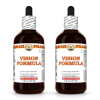 Vision Formula Liquid Extract, Reishi mushroom, Rhodiola root, Cat's Claw inner bark Tincture Herbal Supplement 2x4 Oz
