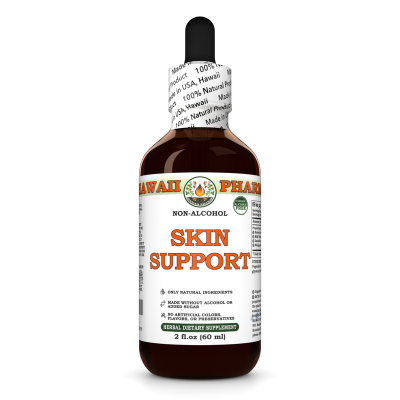 Skin Support Alcohol-FREE Herbal Liquid Extract, Burdock, Milk Thistle, Dandelion, Stinging Nettle Glycerite