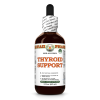 Thyroid Support Alcohol-FREE Herbal Liquid Extract, Kelp Dried Whole Plant, Oatstraw Dried Stem and Leaf, Horsetail Dried Herb Glycerite 2 Oz