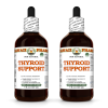 Thyroid Support Alcohol-FREE Herbal Liquid Extract, Kelp Dried Whole Plant, Oatstraw Dried Stem and Leaf, Horsetail Dried Herb Glycerite 2x4 Oz