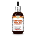 California Poppy and Valerian Liquid Extract, Organic California Poppy Dried Aerial Parts and Valerian Dried Root Tincture