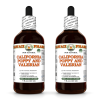 California Poppy and Valerian Alcohol-FREE Herbal Liquid Extract, Organic California Poppy and Valerian Root Glycerite 2x4 Oz