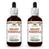 Heart Formula Alcohol-FREE Herbal Liquid Extract, Rosehips, Hawthorn, Motherwort, Garlic, Lemon Balm, Turmeric Glycerite 2x2 Oz