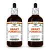 Heart Formula Alcohol-FREE Herbal Liquid Extract, Rosehips, Hawthorn, Motherwort, Garlic, Lemon Balm, Turmeric Glycerite 2x4 Oz