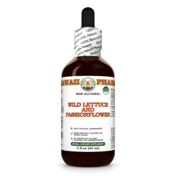 Wild Lettuce And Passionflower Alcohol-FREE Herbal Liquid Extract, Wild Lettuce herb, Passion Flower leaf Glycerite