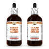 Clear Vision Guard Liquid Extract, Eyebright herb, Bilberry berry, Grape seed, Thyme leaf, Schisandra berry Tincture Herbal Supplement 2x4 Oz