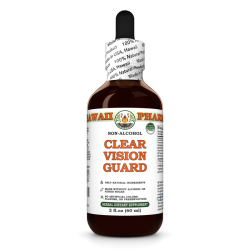 Clear Vision Guard Alcohol-FREE Herbal Liquid Extract, Eyebright herb, Bilberry berry, Grape seed, Thyme leaf, Schisandra berry Glycerite