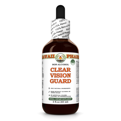 Clear Vision Guard Alcohol-FREE Herbal Liquid Extract, Eyebright herb, Bilberry berry, Grape seed, Thyme leaf, Schisandra berry Glycerite