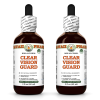 Clear Vision Guard Alcohol-FREE Herbal Liquid Extract, Eyebright herb, Bilberry berry, Grape seed, Thyme leaf, Schisandra berry Glycerite 2x2 Oz