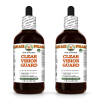 Clear Vision Guard Alcohol-FREE Herbal Liquid Extract, Eyebright herb, Bilberry berry, Grape seed, Thyme leaf, Schisandra berry Glycerite 2x4 Oz