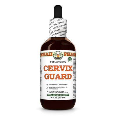 Cervix Guard Alcohol-FREE Herbal Liquid Extract, Green Tea leaf, Astragalus root, Holy Basil leaf, Thyme leaf, Ginger root, Turmeric rhizome Glycerite