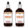 Prostate Support Liquid Extract, Saw Palmetto Dried Berries, Pygeum Dried Bark Tincture Herbal Supplement 2x4 Oz
